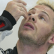 One of Jacques Villeneuve’s more successful post-championship moments: putting in an eyedrop. Photo credit: Mark Thompson/Getty Images